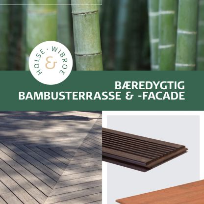 Bæredygtig bambusterrasse & -facade