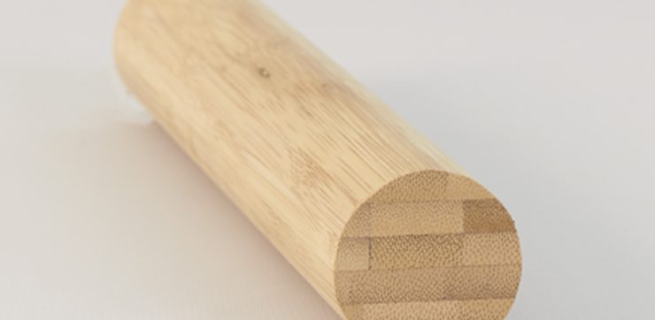 Bambus Rundstok Carboniseret, Ubehandlet Ø44mm