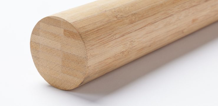 Bambu Rundstav Karboniseret, Obehandlad Ø56mm